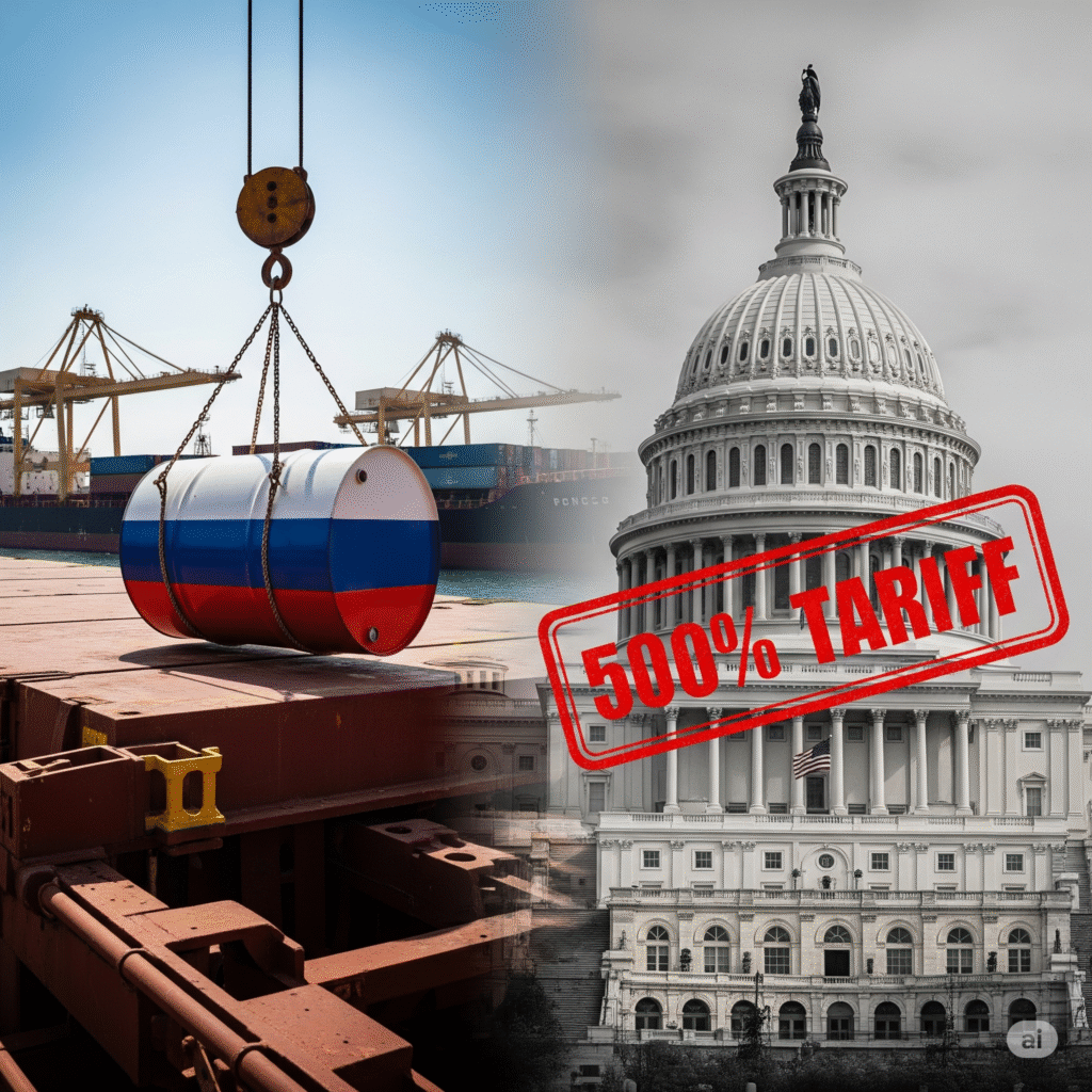 Trump imposes 500% tariffs on Russian Oil Buyers